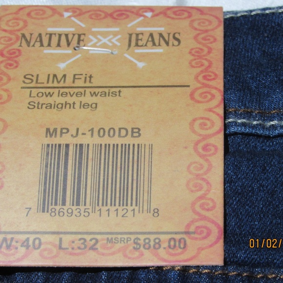 NATIVE JEANS MEN'S Stretch Jeans Med. blue - Picture 3 of 8